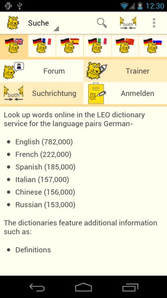 dict leo|englisch deutsch